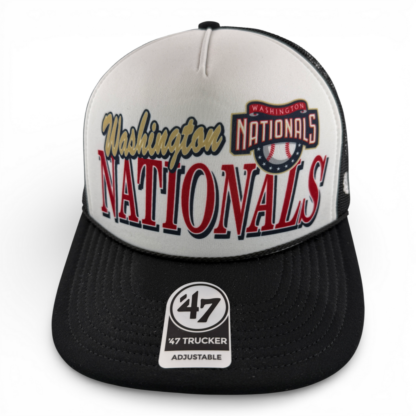'47 Brand Washington Nationals MLB Creedence Foam Trucker Mesh Back Snapback Hat