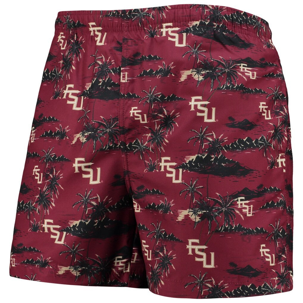 FOCO Florida State Seminoles FSU Floral Island Palm Swim Trunks Men's Size 2XL