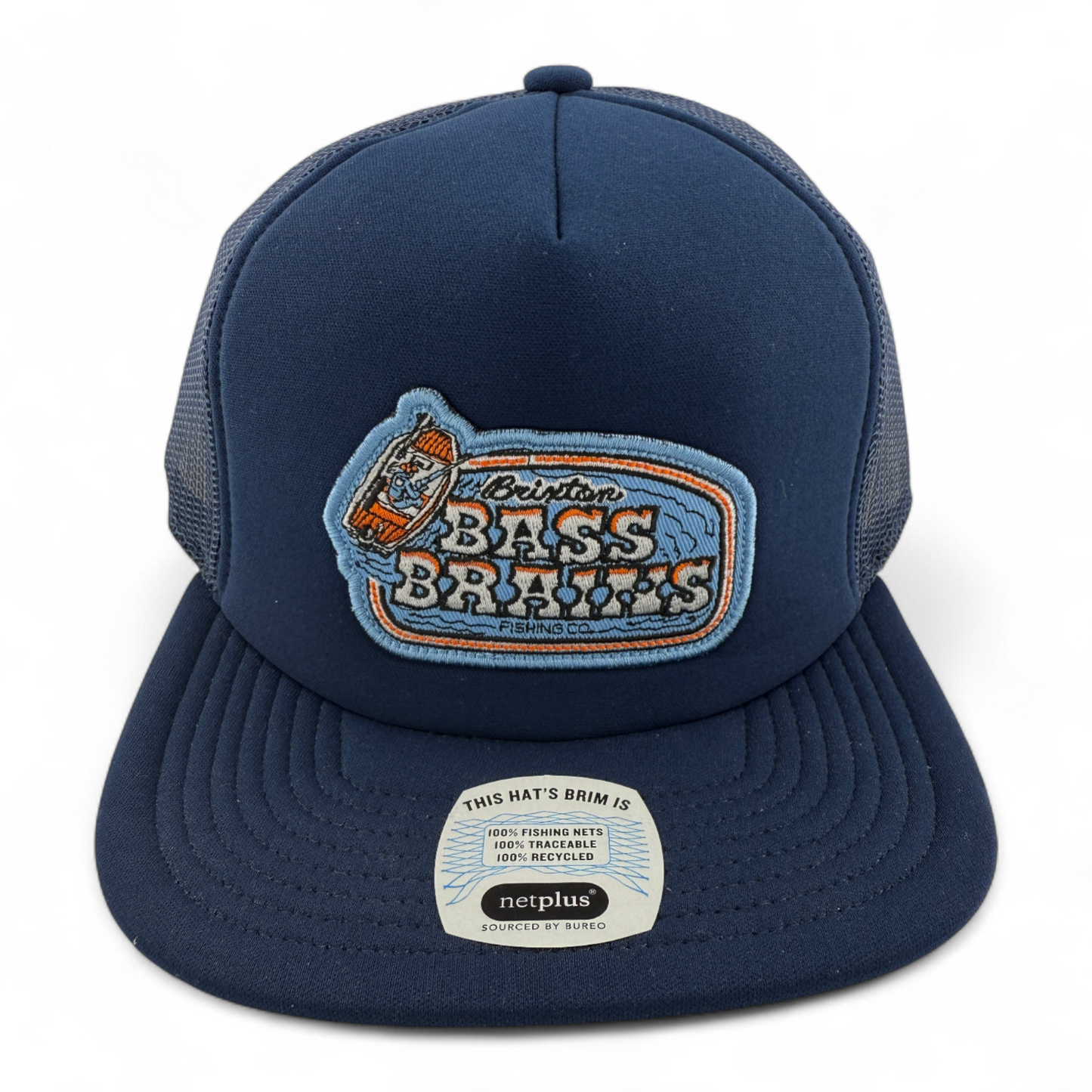 Brixton Company x Bass Brains Boat HP Foam Trucker Snapback Adjustable Hat Cap