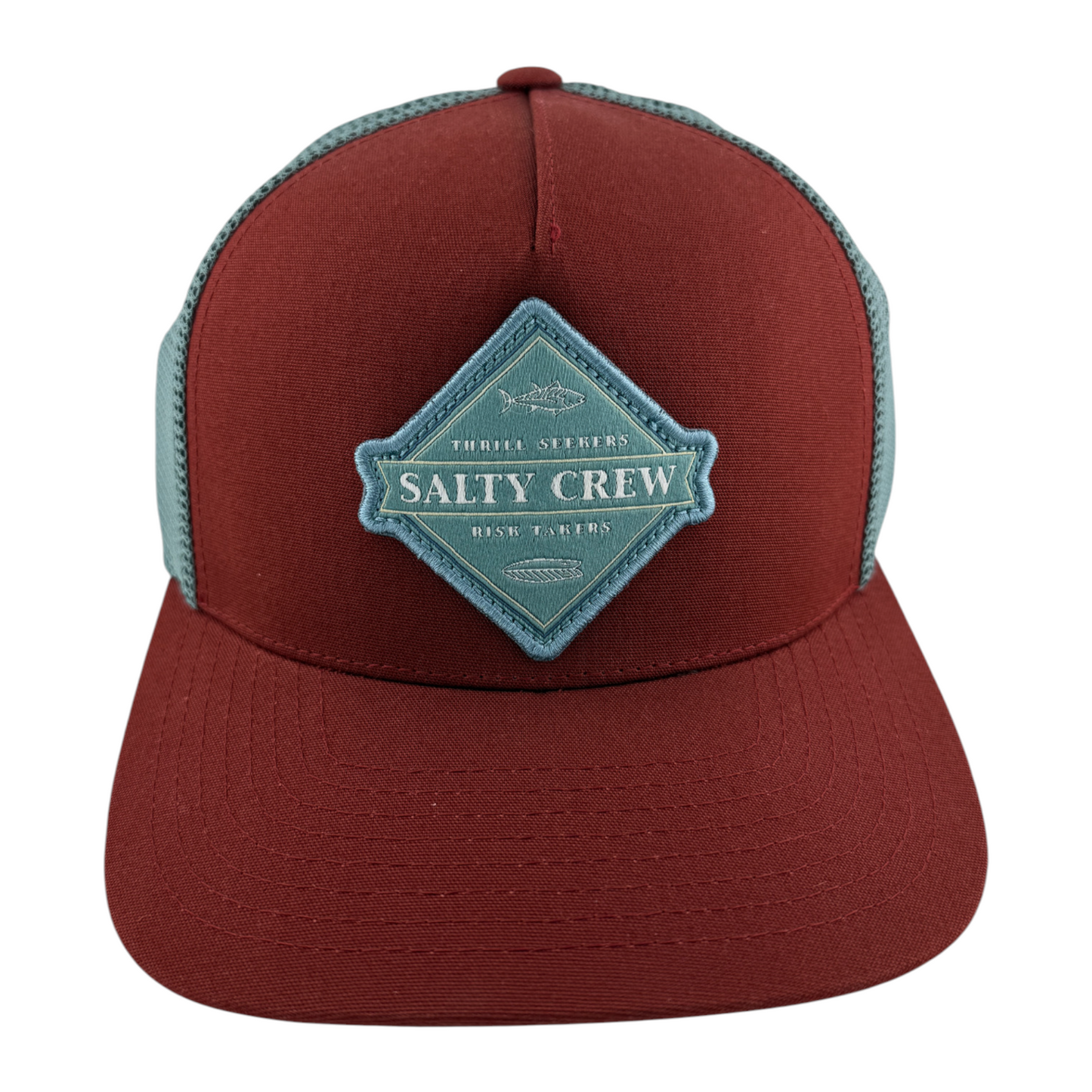 Salty Crew Twin Tails Retro A-Frame Sport Mesh Trucker SnapBack Adjustable Hat
