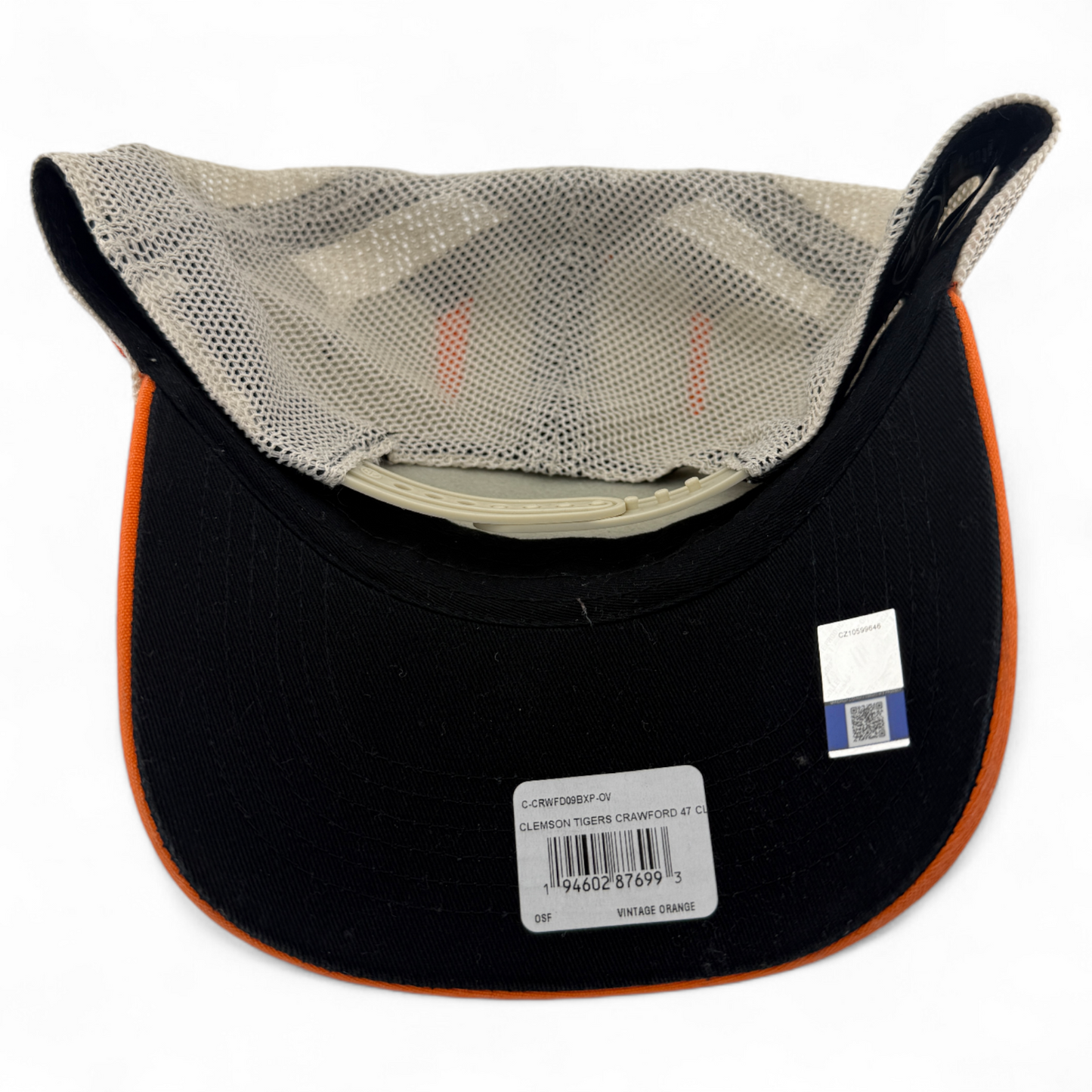 '47 Brand Clemson University Tigers NCAA Crawford Clean Up Adjustable Hat Cap