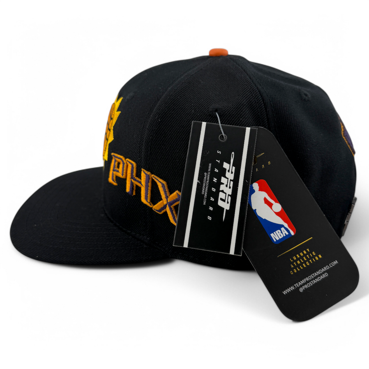 Pro Standard Phoenix Suns Multi Logo Black/Pink UV Snapback Adjustable Hat Cap