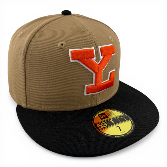 New Era Leones de Yucatán LMB Mexican League Tan Khaki 59Fifty Fitted Hat Cap