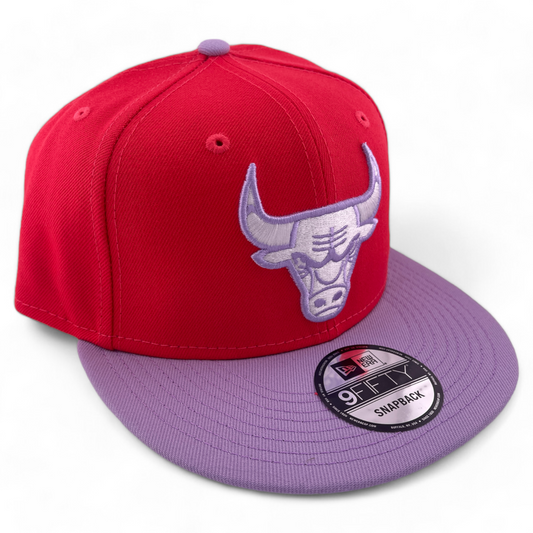 New Era Chicago Bulls NBA 2-Tone Color Pack Pink/Purple 9Fifty Snapback Hat Cap