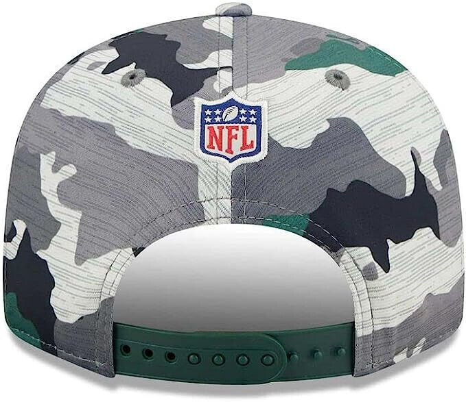 New Era Green Bay Packers Training Camp 2022 NFL Camo 9FIFTY Snapback Hat Cap