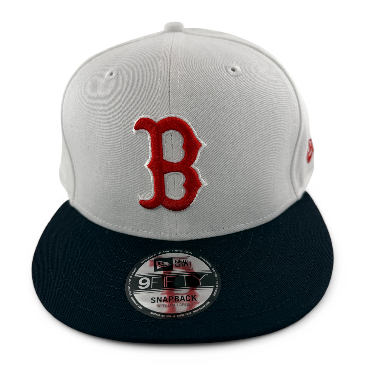 New Era Boston Red Sox MLB White Crown 9FIFTY Snapback Adjustable Hat Cap