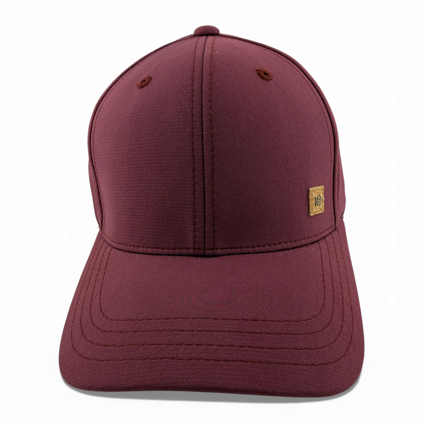 tentree 10 Logo Thicket F19 Hi Rise Sport 6-Panel Merlot Red Flex Fit Hat Cap