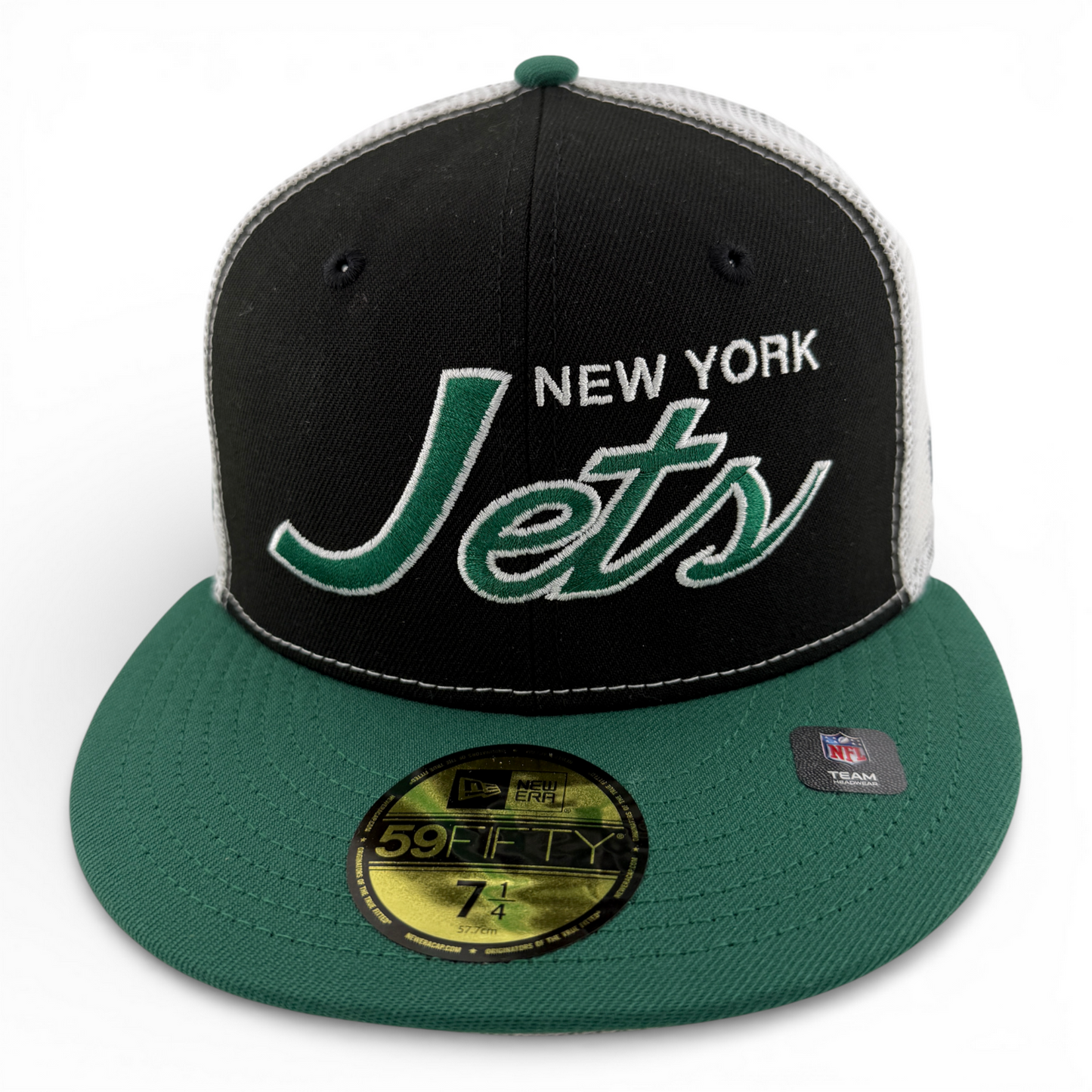 New Era New York Jets NFL Draft ‘04 Lids Script Mesh Back 59FIFTY Fitted Hat Cap