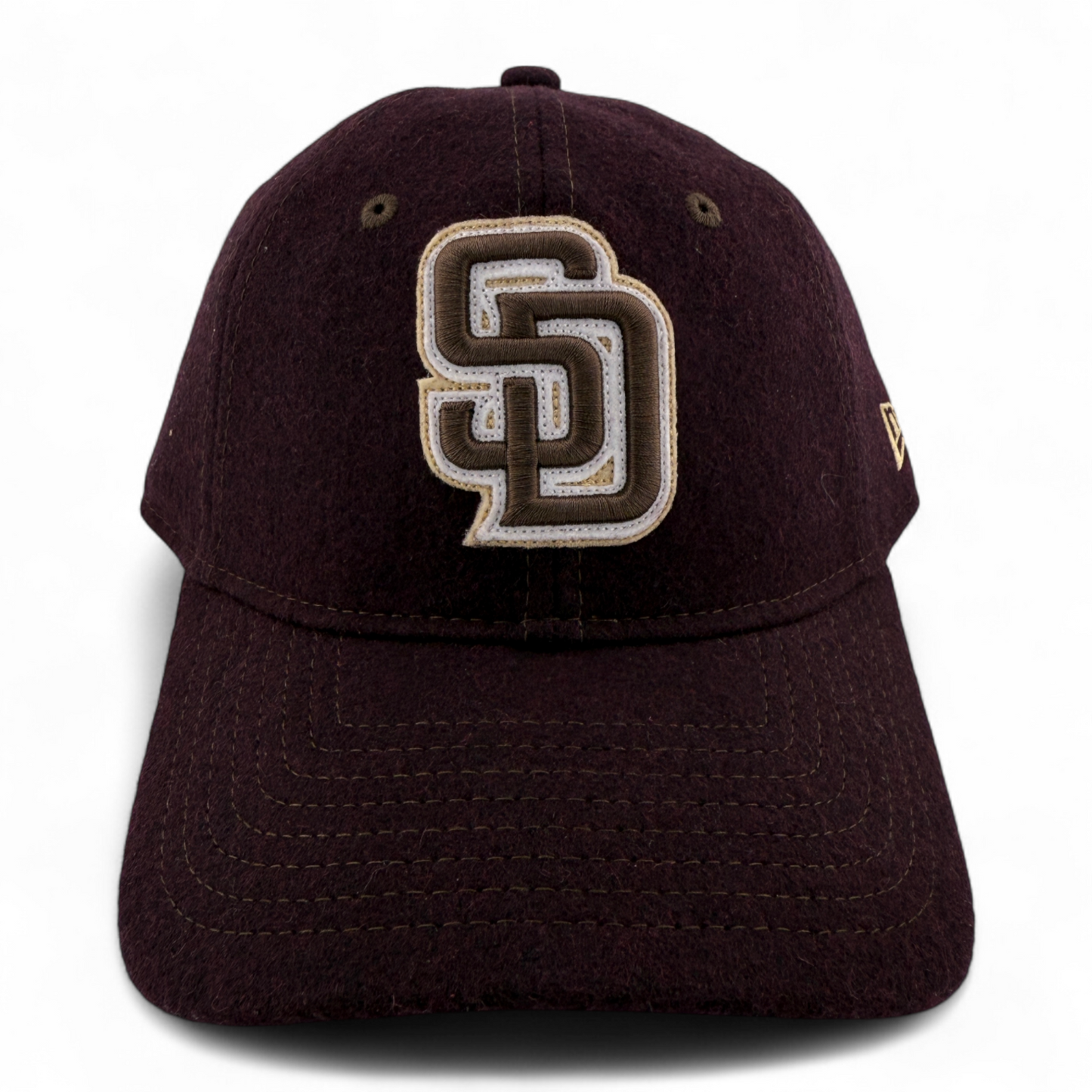 New Era San Diego Padres OTC Melton Felt Maroon 9Twenty Adjustable Dad Hat Cap