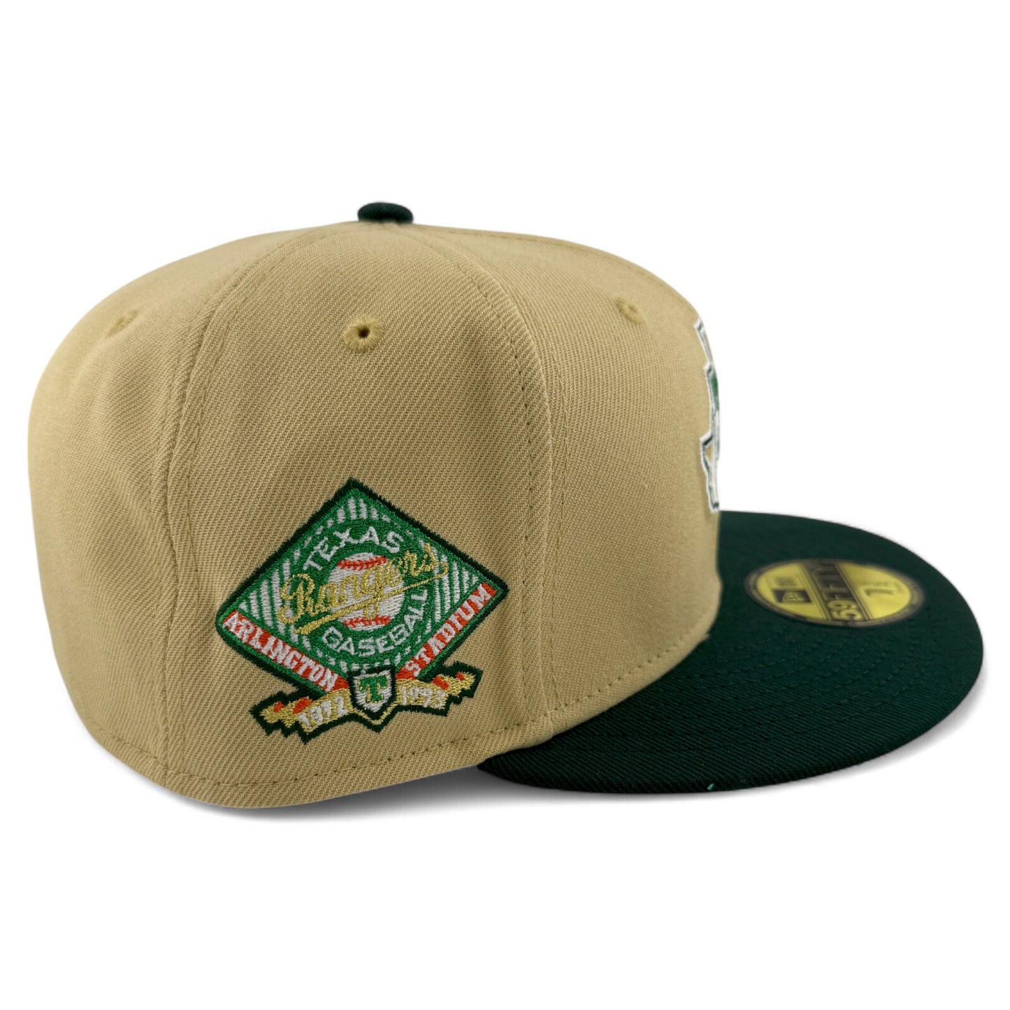 New Era Texas Rangers MLB Vegas Strip Arlington Stadium Patch 59FIFTY Fitted Hat