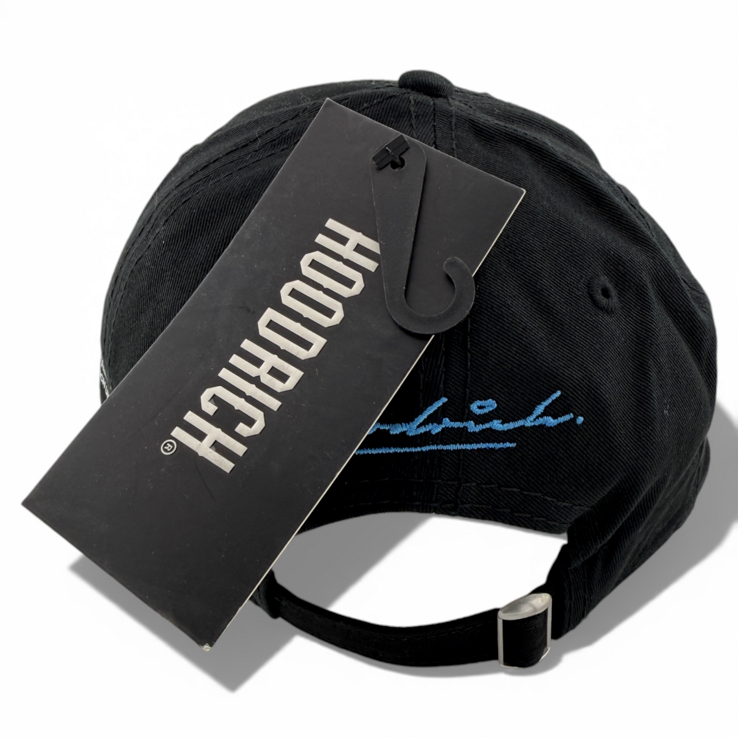 Hoodrich OG Mark Strapback Side Patch Black/Blue A-Frame Adjustable Hat Cap