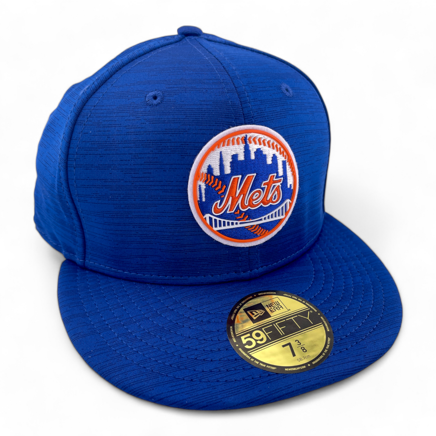 New Era New York Mets MLB 2023 Clubhouse Heather Blue 59Fifty Fitted Hat Cap