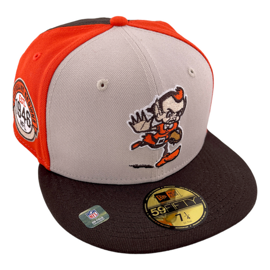 ~NEW DROP~ New Era Cleveland Browns NFL Sideline Historic Brownie Elf 59Fifty Fitted Hat Cap