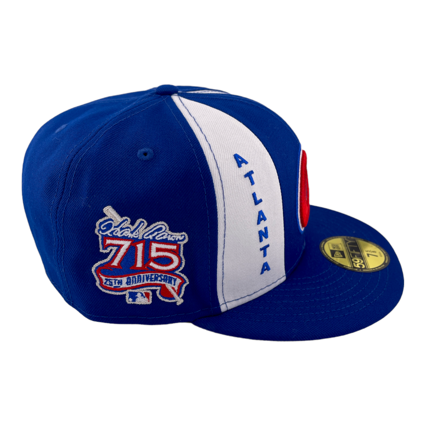 New Era Atlanta Braves 25th Anniversary Hank Aaron 715 Pinwheel 59FIFTY Hat