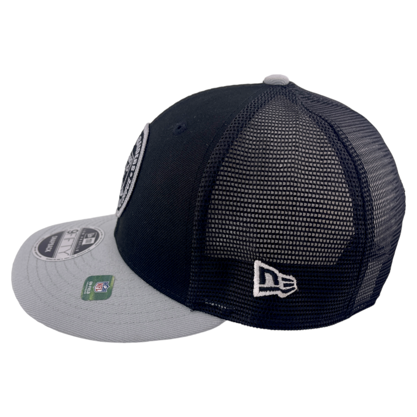 ~NEW DROP~ New Era Las Vegas Raiders NFL 2023 Sideline 9FIFTY Low Profile Mesh Snapback Hat