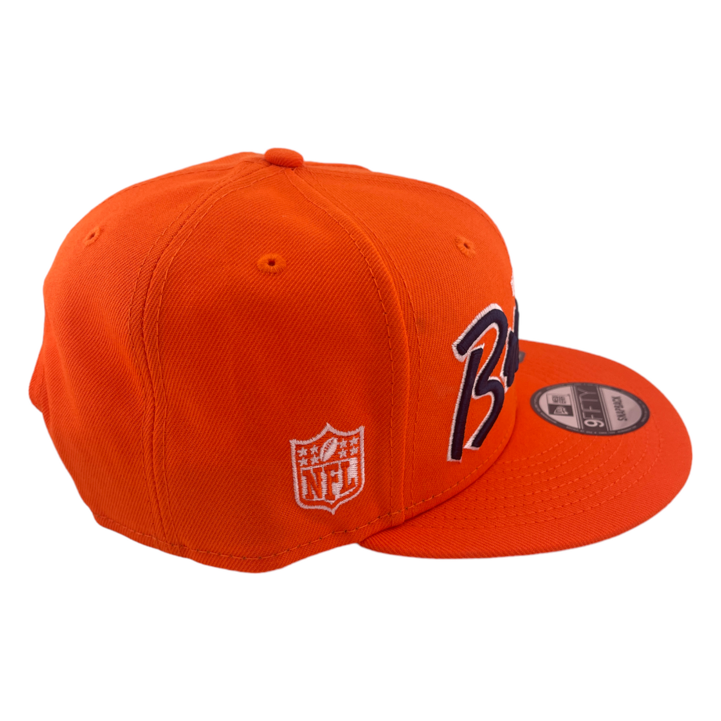 New Era Denver Broncos Script Up NFL Orange Grey 9FIFTY Snapback Hat Cap