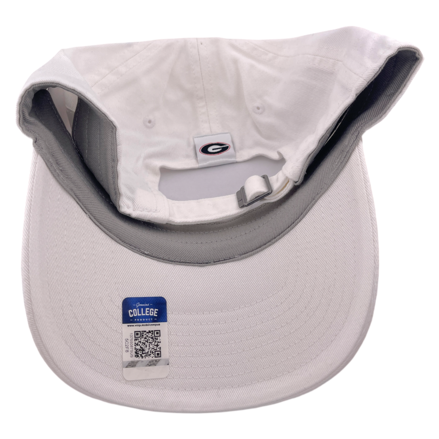 Nike University of Georgia Bulldogs White Heritage86 Adjustable Dad Hat Cap