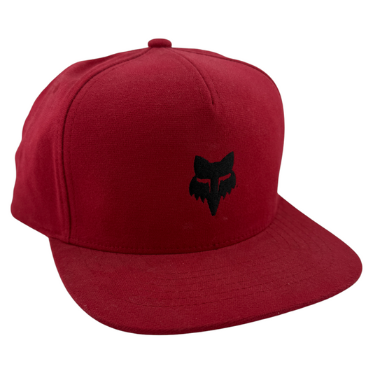 Fox Racing Fox Head Logo Maroon/Black A-Frame Adjustable Snapback Hat Cap
