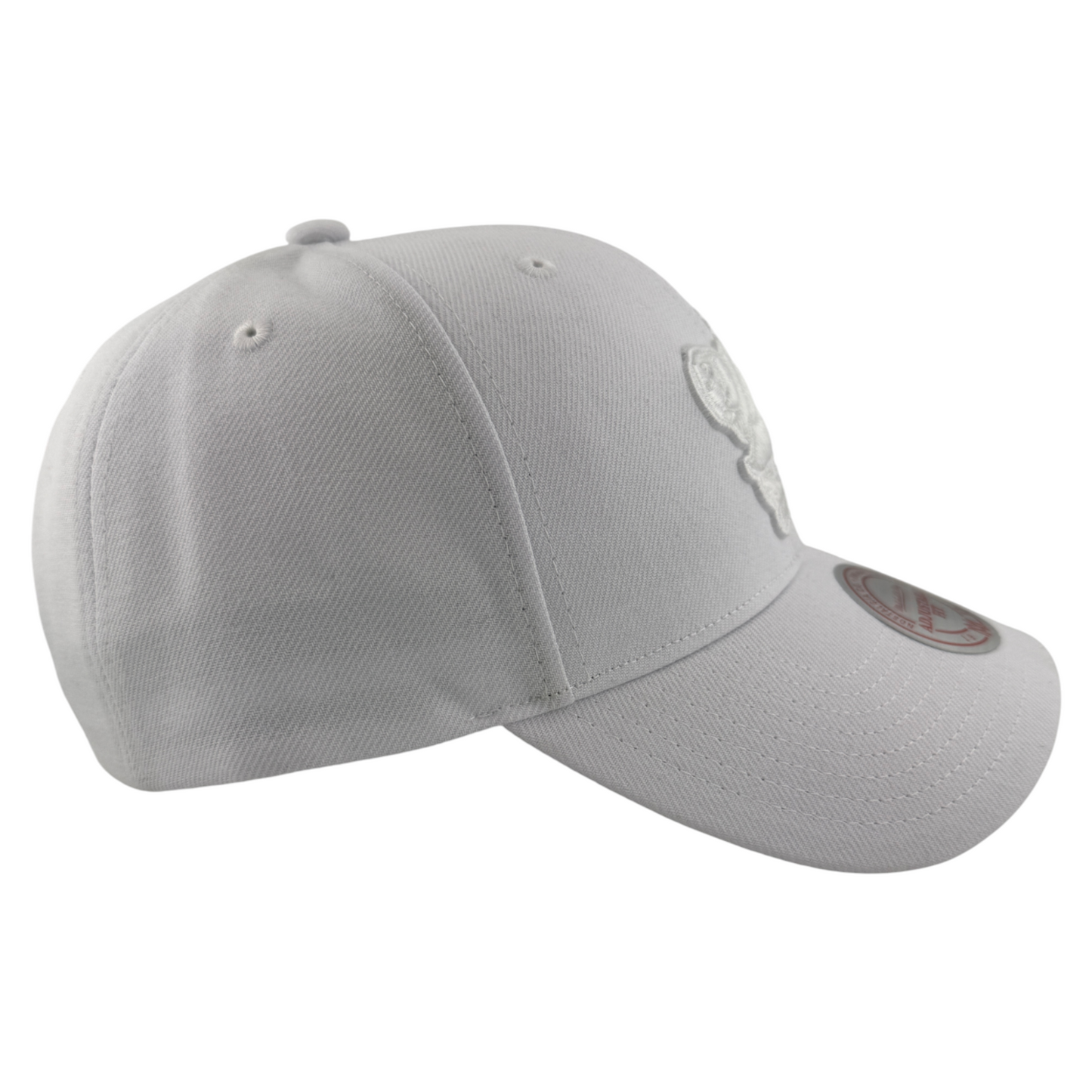 Mitchell & Ness San Diego Padres All White Swinger Logo Snapback Adjustable Fit