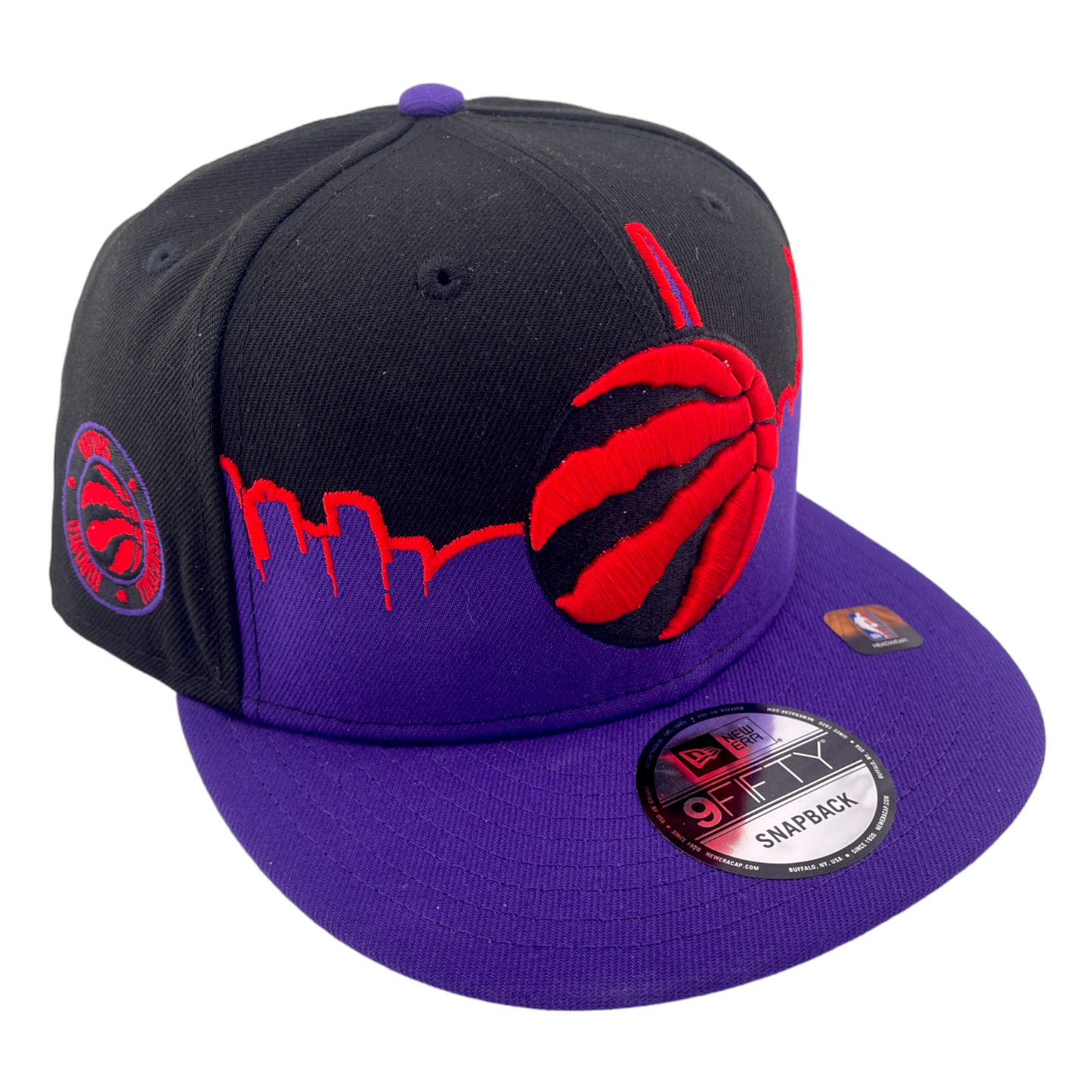 New Era Toronto Raptors Tip Off 2022 Black/Purple NBA 9FIFTY Snapback Hat Cap