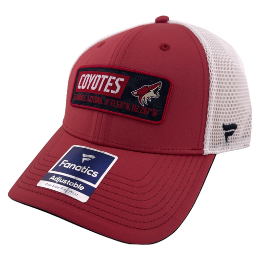 Fanatics Arizona Coyotes NHL Hockey Iconic Mesh Snapback Adjustable Hat Cap