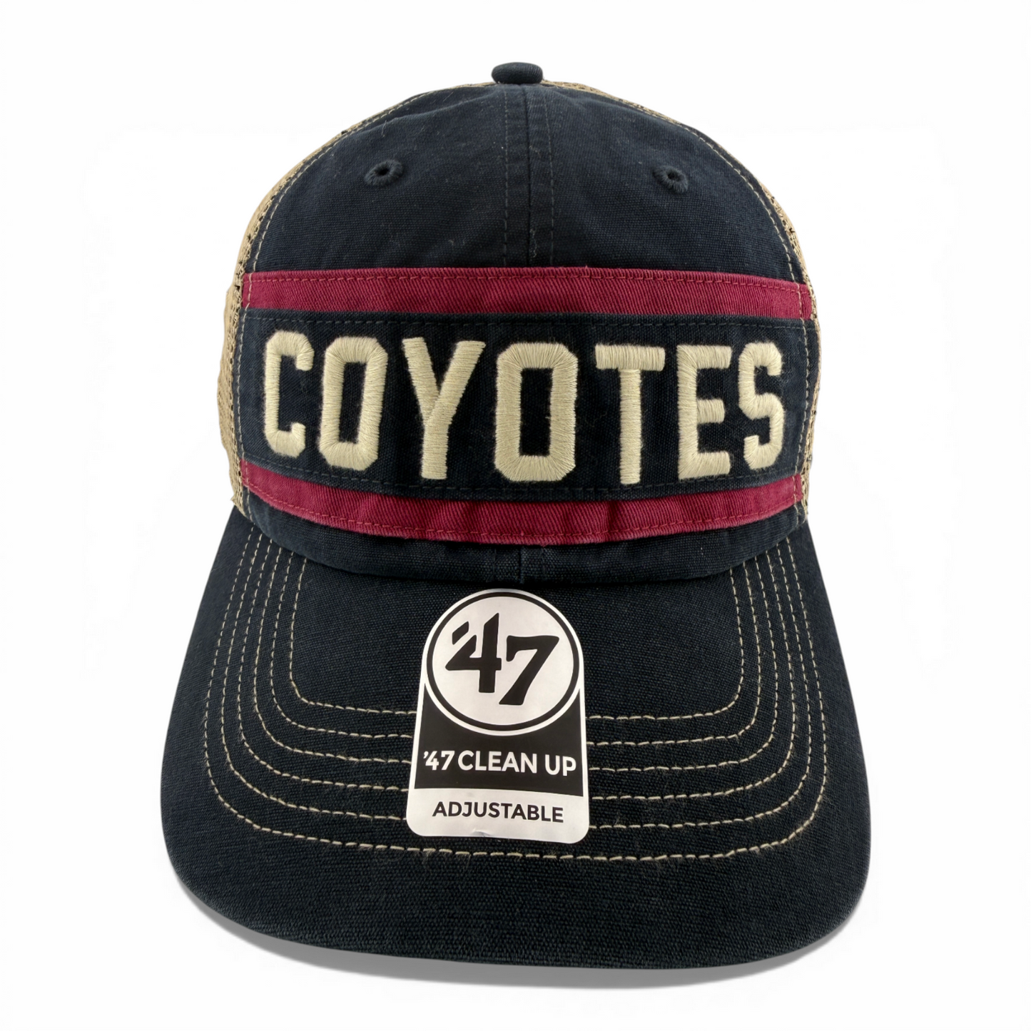 '47 Brand Arizona Coyotes NHL Vintage Trawler Clean Up Adjustable Dad Hat Cap