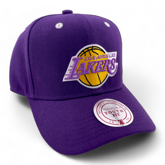 Mitchell & Ness Los Angeles Lakers NBA Snapback Adjustable Hat Cap Youth Fit