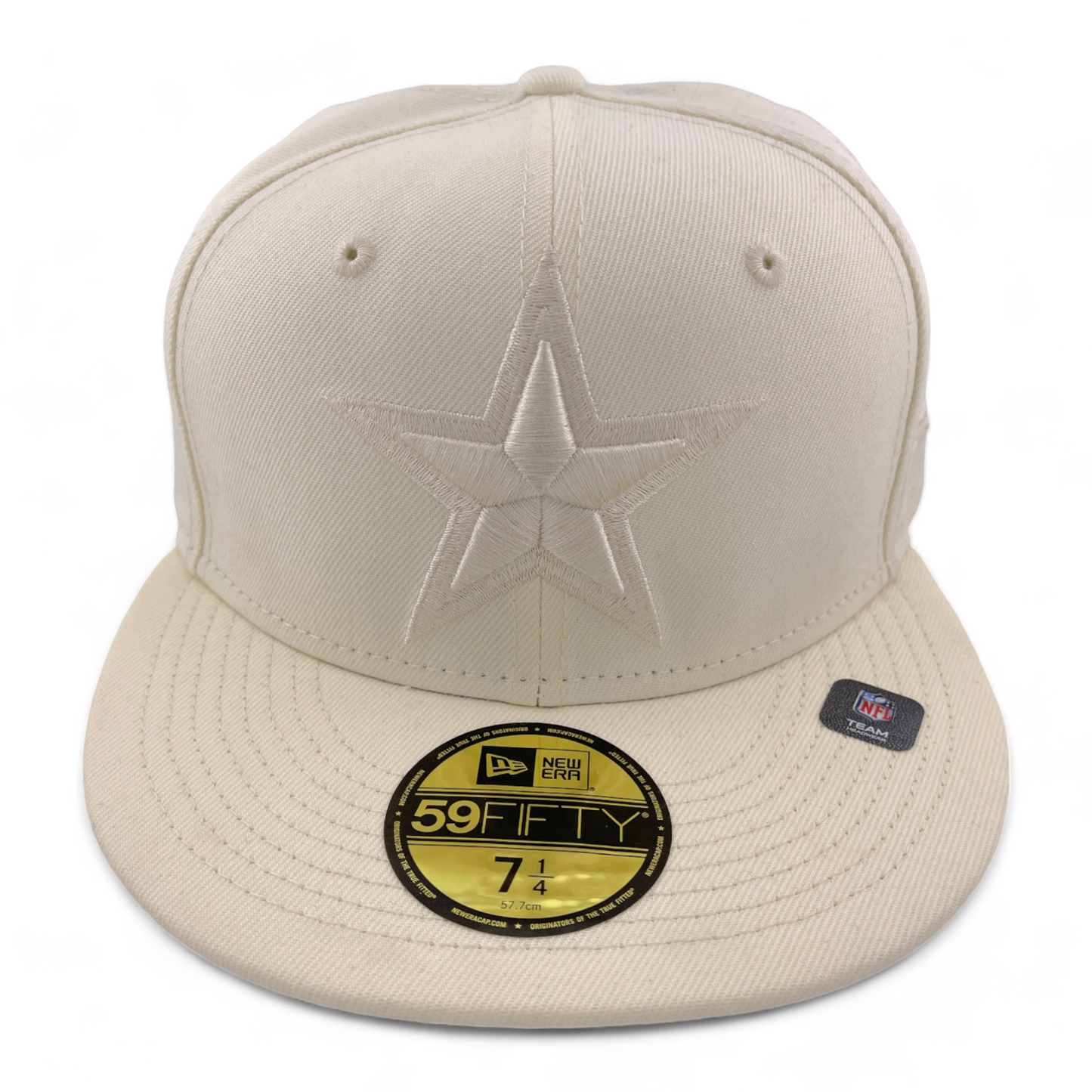 New Era Dallas Cowboys NFL All Ivory Solid Color Pack 59FIFTY Fitted Hat Cap