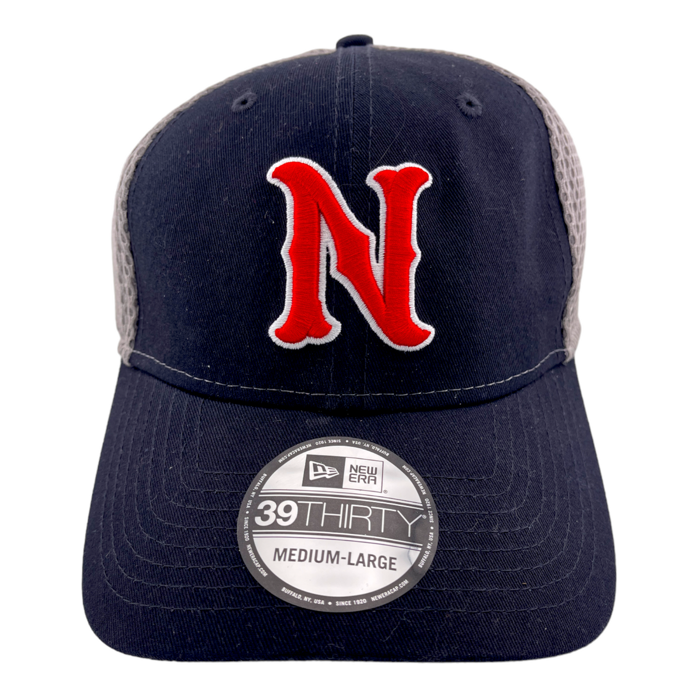 New Era Nashville Sounds MiLB Navy Blue/Grey Mesh Neo 39THIRTY Hat Cap