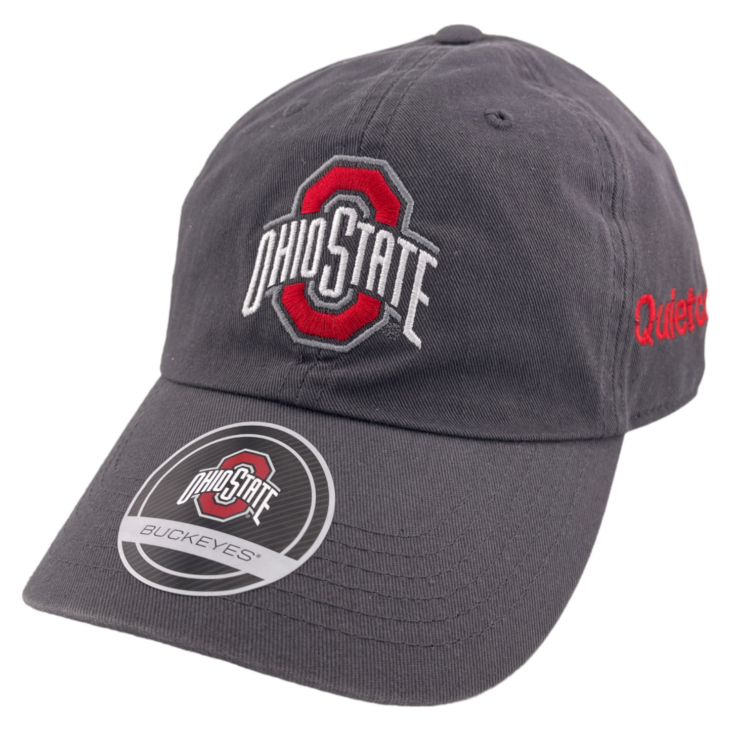 Ohio State University Buckeyes NCAA Quitecove Emb. Grey Adjustable Dad Hat