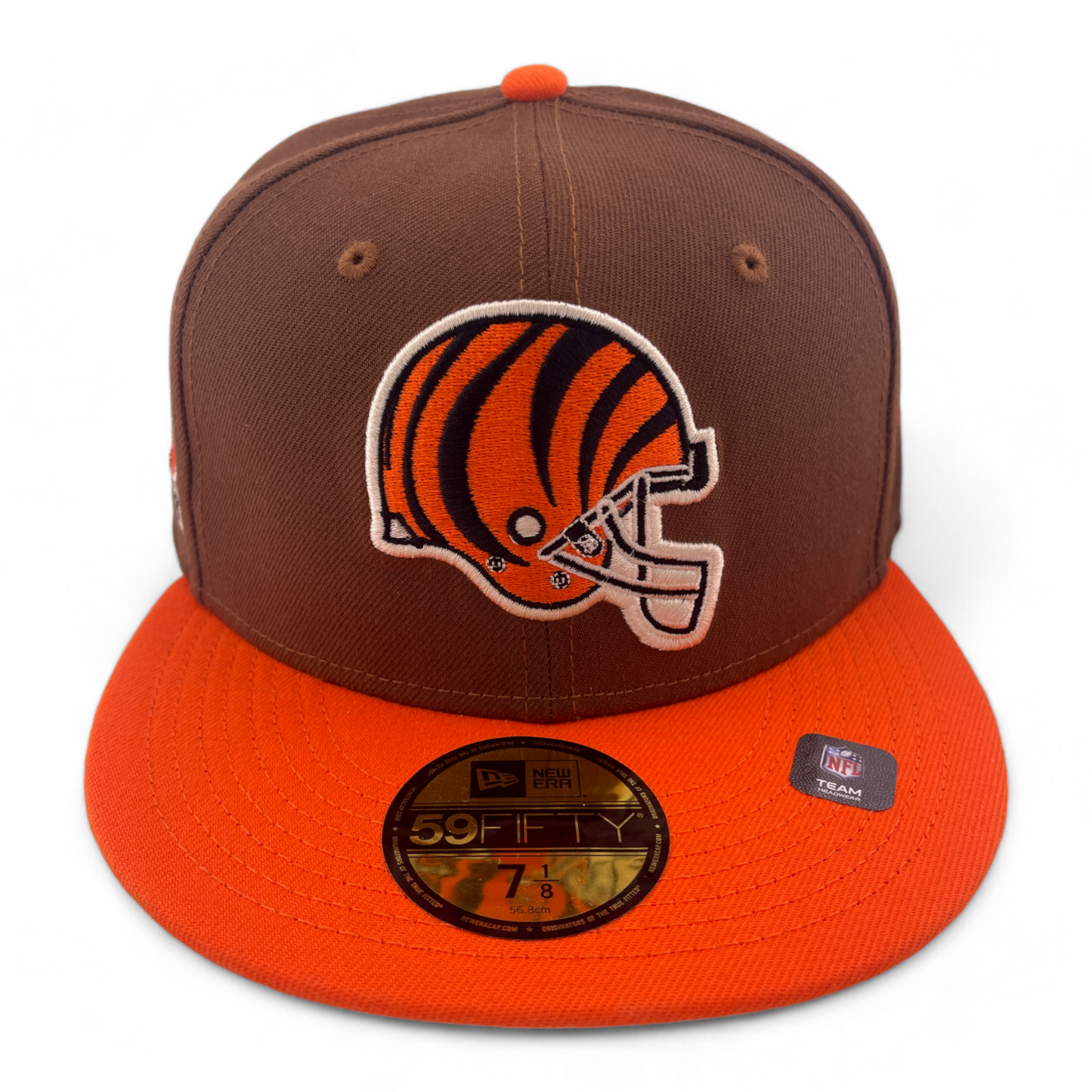 New Era Cincinnati Bengals NFL Harvest Pack 50th Patch Tan 59Fifty Fitted Hat