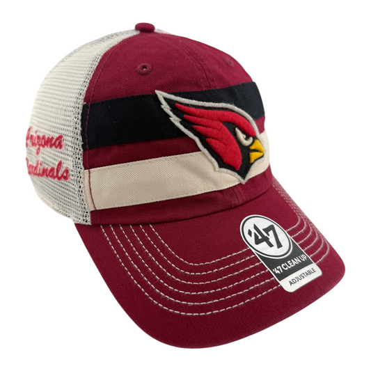 '47 Brand Arizona Cardinals NFL Dark Red Mesh Back Clean Up Adjustable Hat Cap