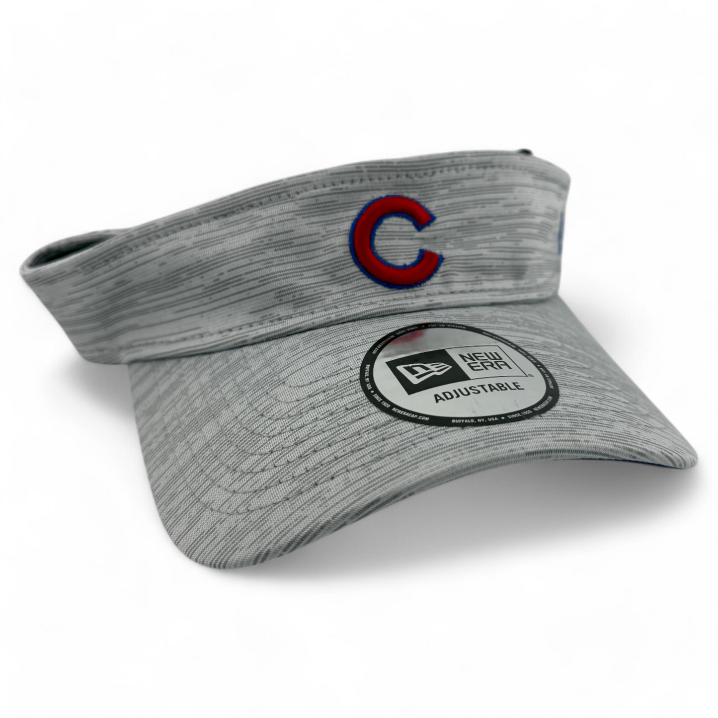 New Era Chicago Cubs MLB Grey Distinct Heather Adjustable Strap Visor OSFA