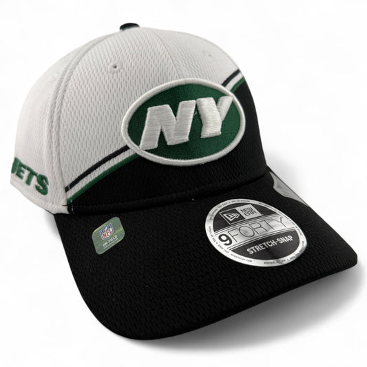 New Era New York Jets NFL 2023 Sideline 9Forty Stretch Adjustable Snapback Hat