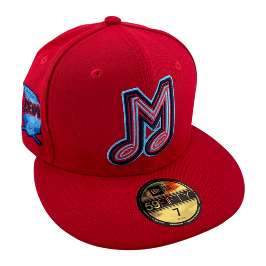 New Era Memphis Redbirds MiLB 2023 Fathers Day Side Patch 59Fifty Fitted Hat Cap