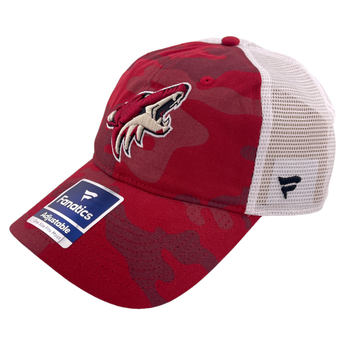 Fanatics Arizona Coyotes NHL Hockey Camo Mesh Snapback Adjustable Dad Hat Cap