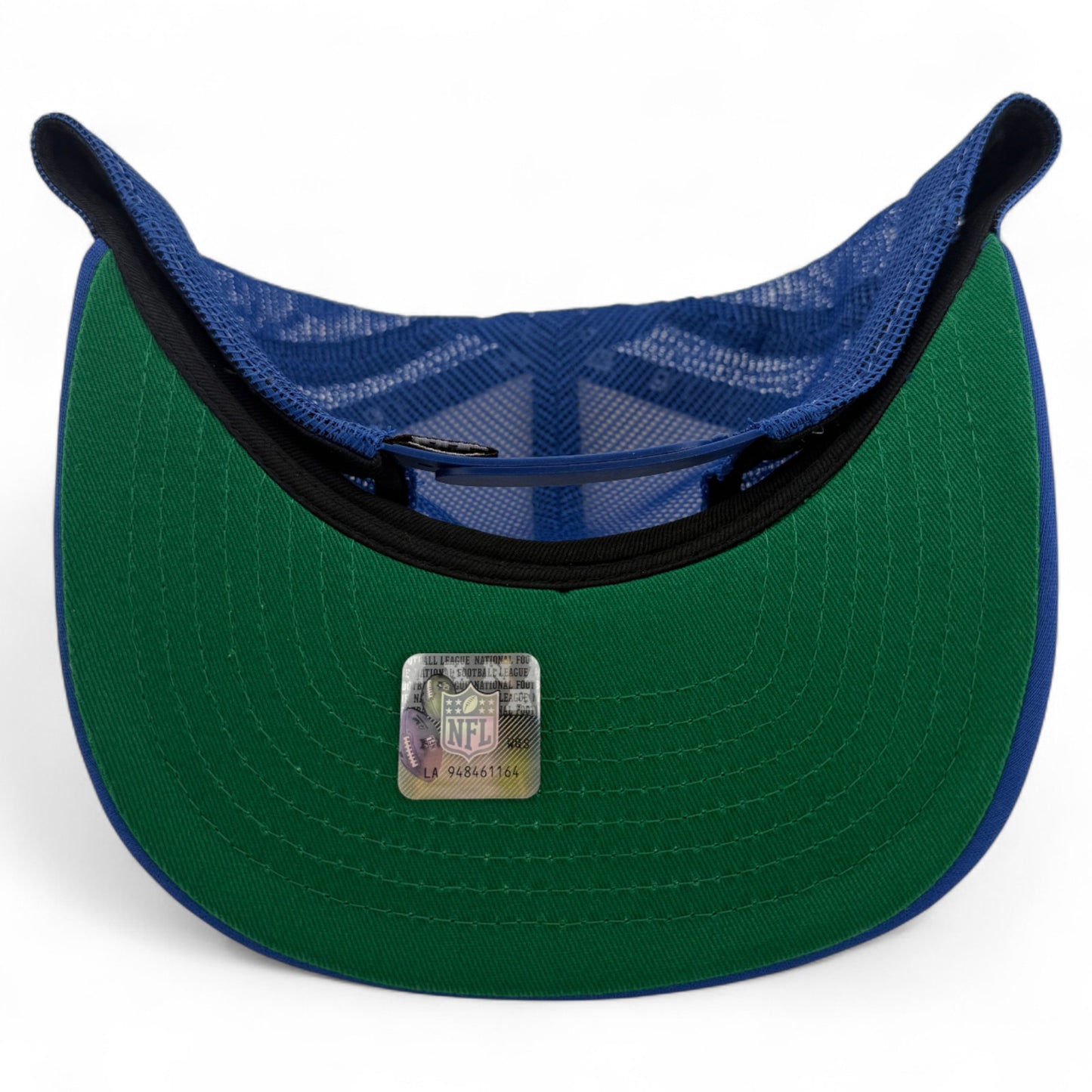 New Era New York Giants NFL Foam Print Trucker Mesh Back 9Fifty Snapback Hat