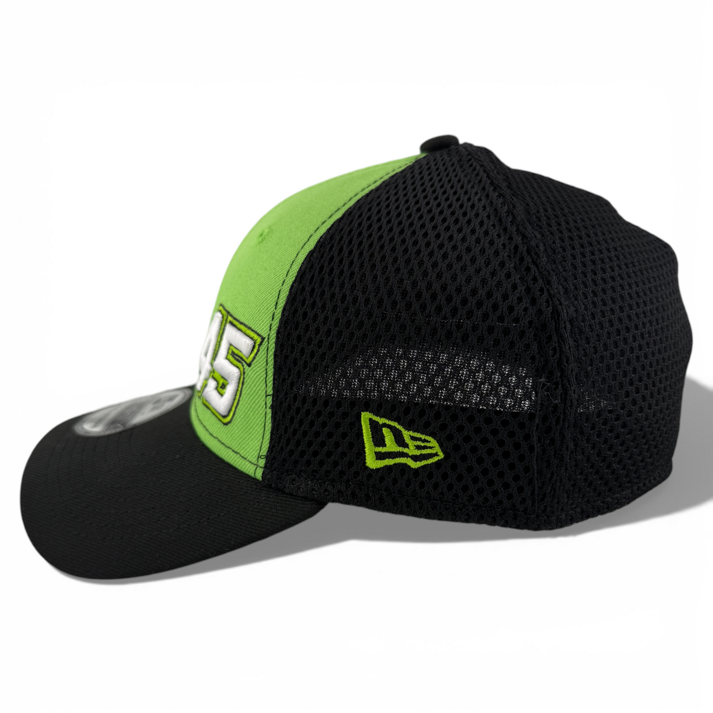 New Era Kurt Busch Nascar #45 Flawless Black Neo Mesh 39Thirty Flex Fit Hat Cap