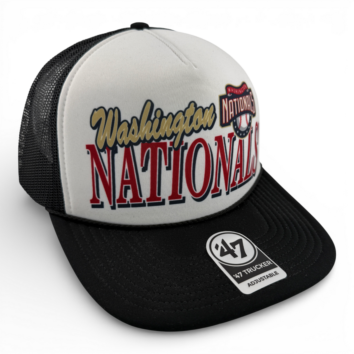 '47 Brand Washington Nationals MLB Creedence Foam Trucker Mesh Back Snapback Hat