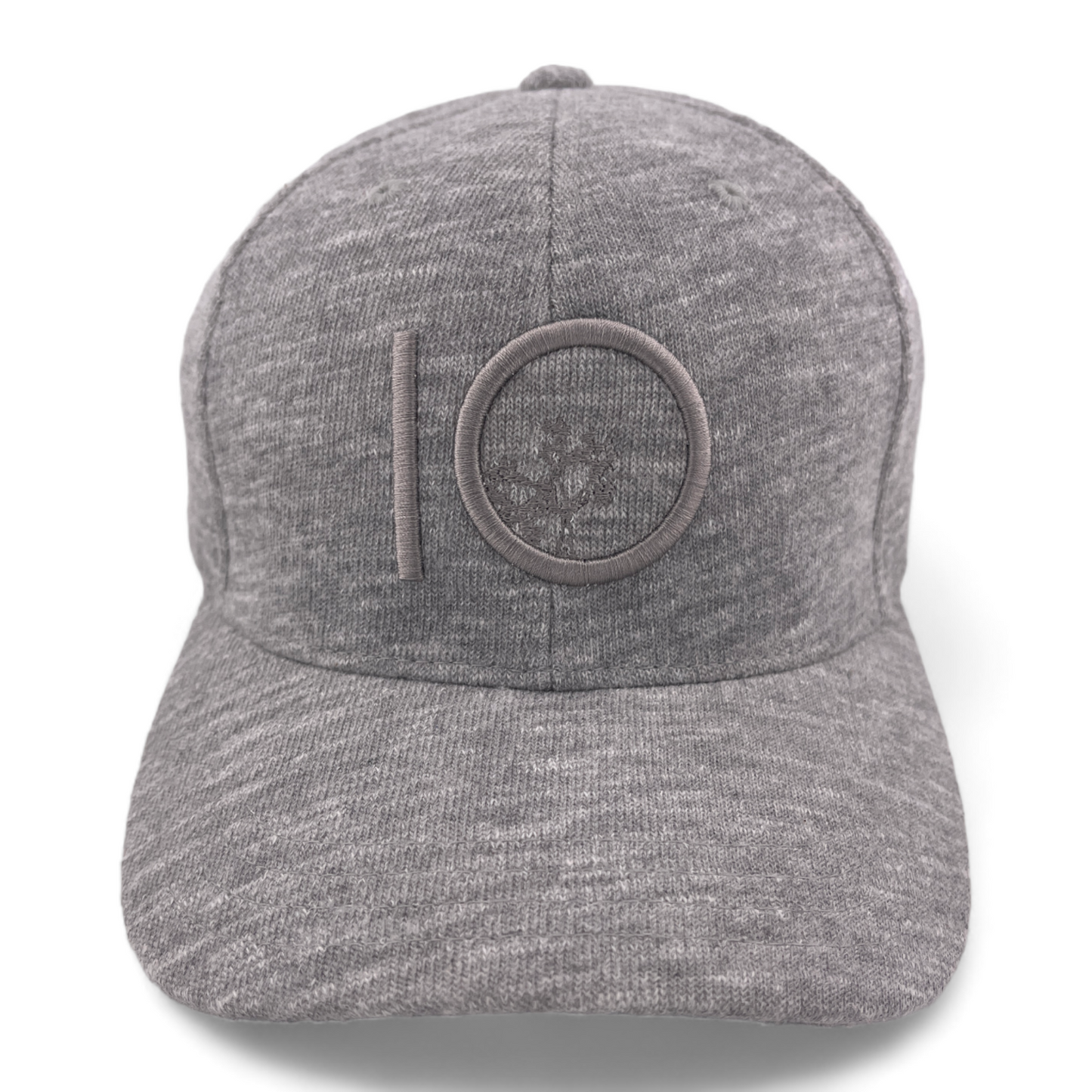 tentree 10 Logo Thicket Hi Rise Heathered Gray Flex Fit Hat Cap Adult Size L/XL