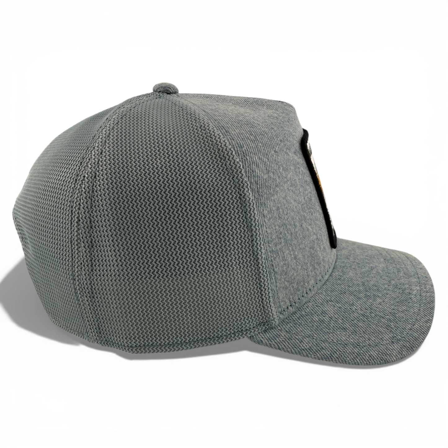 Goorin Bros Killer Eagle Farm Light Denim Mesh Trucker Snapback Adjustable Hat