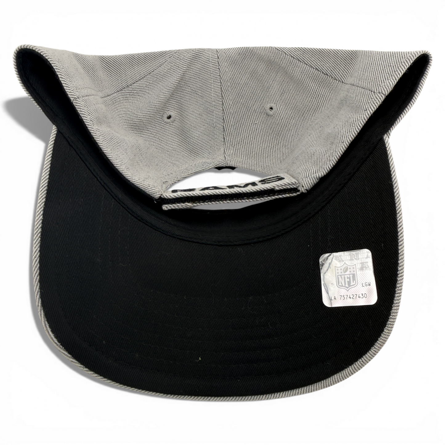 '47 Brand Los Angeles Rams NFL Heather Grey Black White MVP Adjustable Hat Cap