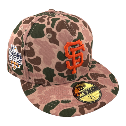 New Era San Francisco Giants 2010 World Series Pach Duck Camo 59FIFTY Fitted Hat Cap