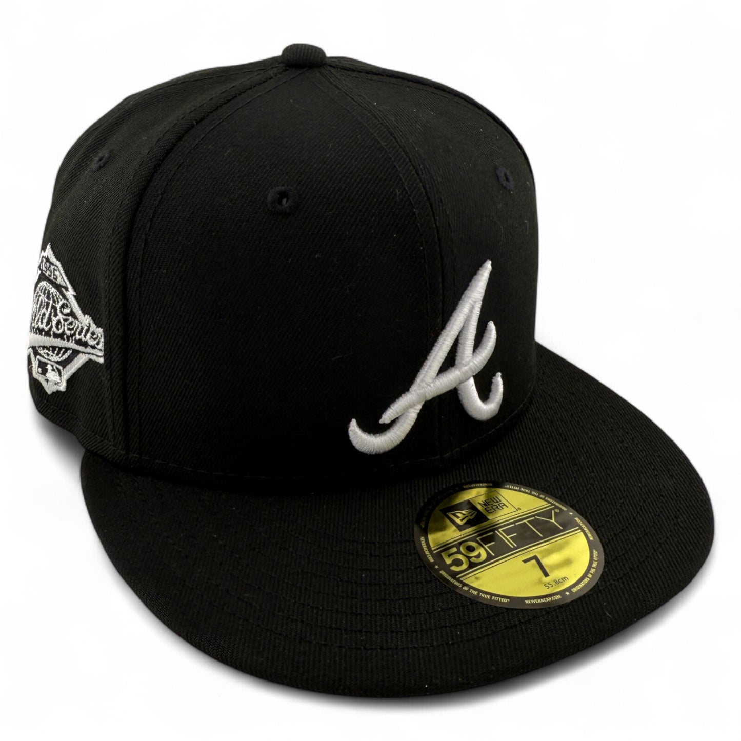 New Era Atlanta Braves MLB 1995 World Series Black/White 59Fifty Fitted Hat Cap