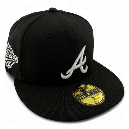 New Era Atlanta Braves MLB 1995 World Series Black/White 59Fifty Fitted Hat Cap