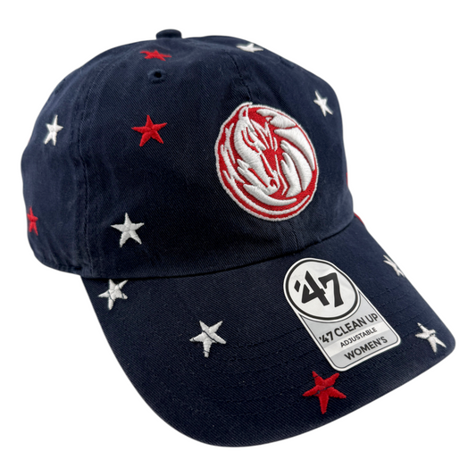 '47 Brand Dallas Mavericks Confetti Clean Up Womens Strapback Adjustable Dad Hat