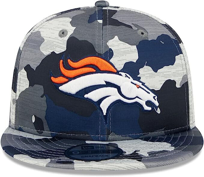 New Era Denver Broncos Training Camp 2022 NFL Camo 9FIFTY Snapback Hat Cap