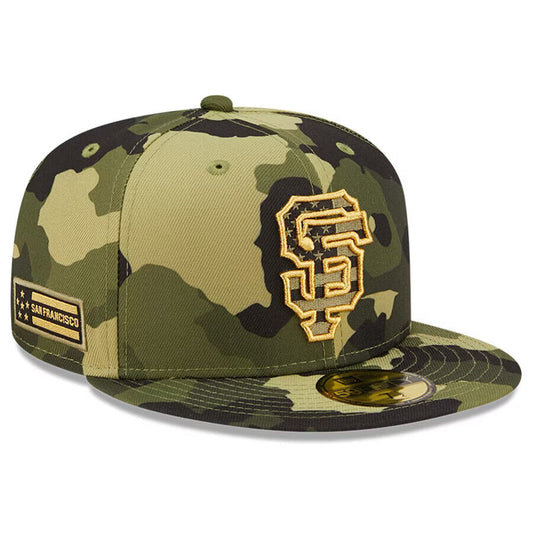 New Era San Francisco Giants Armed Forces Day Camo On-Field 59FIFTY Fitted Hat Cap