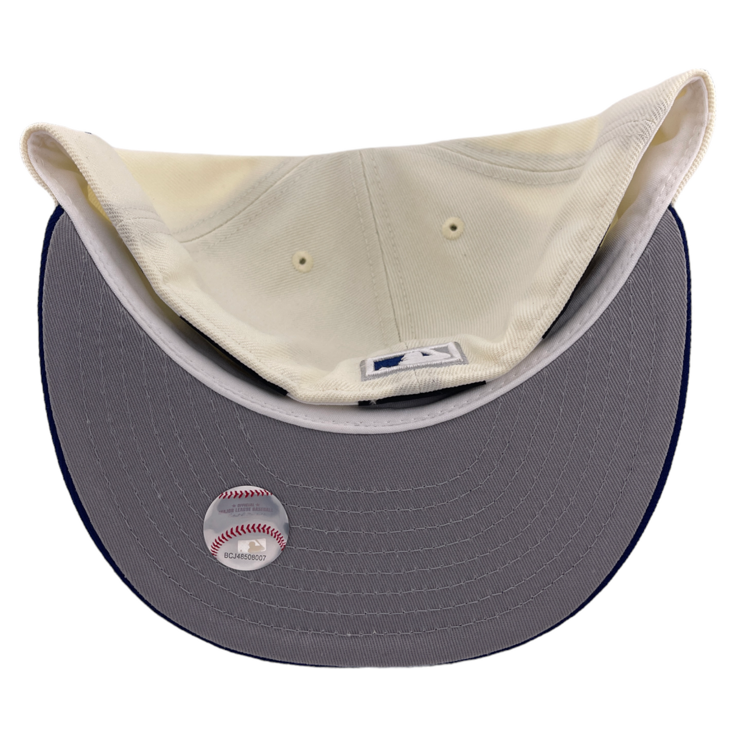 New Era Brooklyn Dodgers MLB Cream/Blue Chrome Pack 59Fifty Fitted Hat Cap