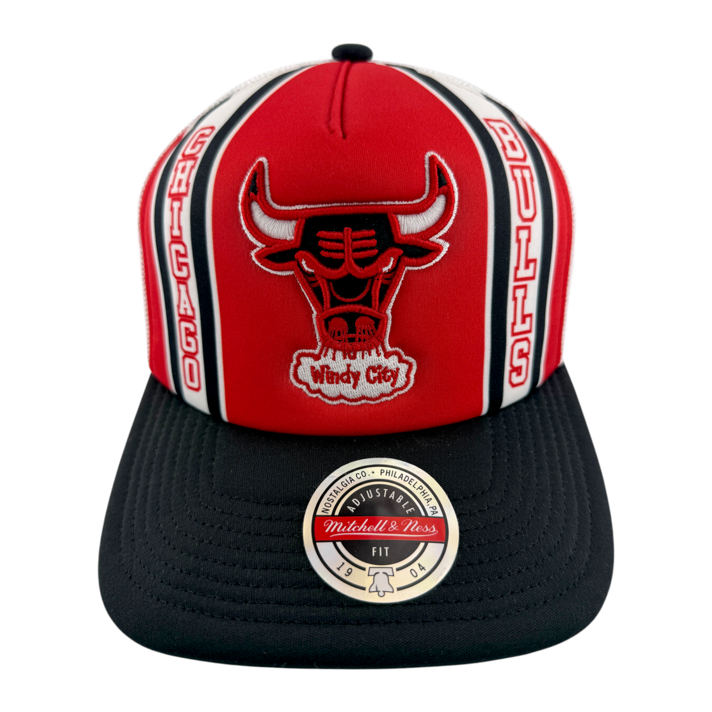 Mitchell & Ness Chicago Bulls NBA Foam Trucker Snapback Adjustable Fit Hat Cap